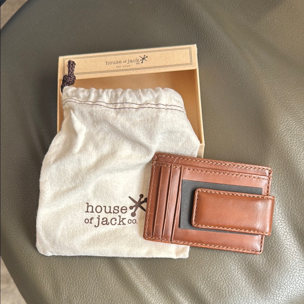 House of Jack Tan Magnetic Money Clip Wallet